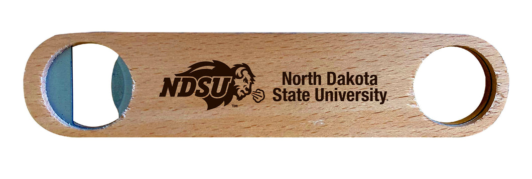 North Dakota State Bison NCAA Elegant Laser-Etched Wooden Bottle Opener - Collegiate Bar Accessory