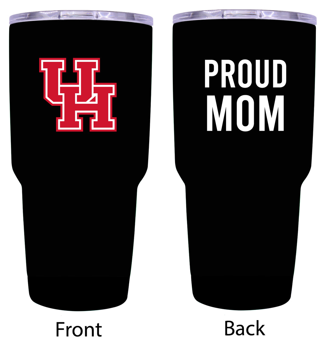 University of Houston Proud Mom 24 oz Insulated Stainless Steel Tumbler - Black