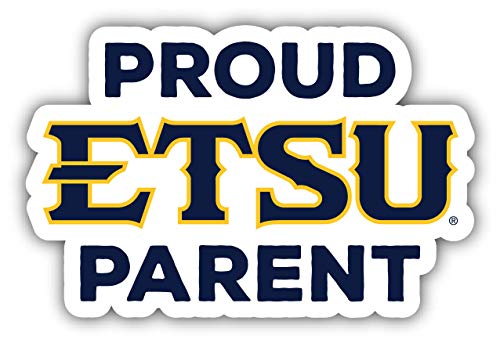 East Tennessee State University 4-Inch Proud Parent NCAA Vinyl Sticker - Durable School Spirit Decal