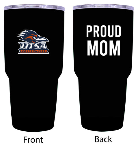 UTSA Road Runners Proud Mom 24 oz Insulated Stainless Steel Tumbler - Black