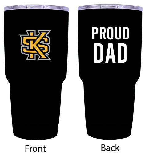 Kennesaw State University Proud Dad 24 oz Insulated Stainless Steel Tumbler Black