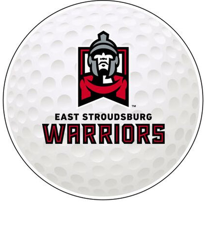 East Stroudsburg University 4-Inch Round Golf NCAA Fairway Fervor Vinyl Decal Sticker