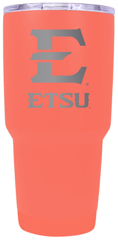 East Tennessee State University Premium Laser Engraved Tumbler - 24oz Stainless Steel Insulated Mug Choose Your Color.