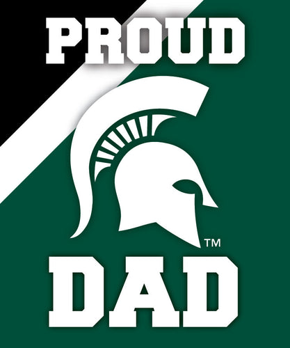 Michigan State Spartans 5x6-Inch Proud Dad NCAA - Durable School Spirit Vinyl Decal Perfect Gift for Dad