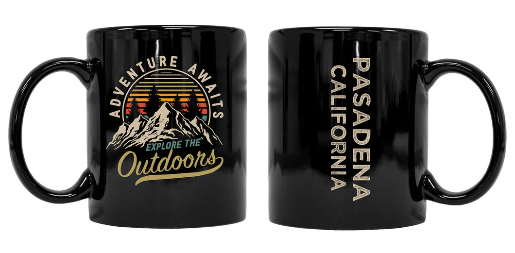 Pasadena California Souvenir Adventure Awaits 8 oz Coffee Mug 2-Pack