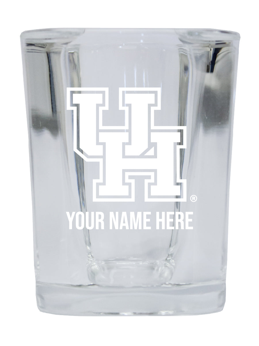 NCAA University of Houston Personalized 2oz Stemless Shot Glass - Custom Laser Etched 4-Pack