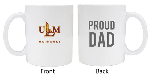 University of Louisiana Monroe Proud Dad  Ceramic Coffee Mug - White