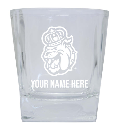 James Madison Dukes NCAA Spirit Elegance - 5 ozPersonalized With Custom Name Etched Shooter Glass Tumbler