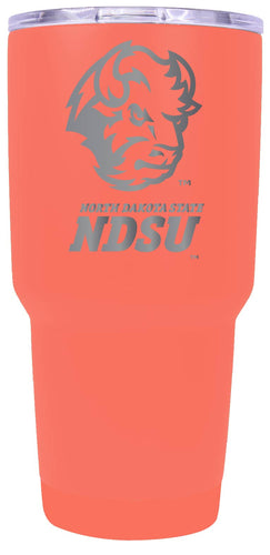 North Dakota State Bison Premium Laser Engraved Tumbler - 24oz Stainless Steel Insulated Mug Choose Your Color.