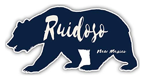 Ruidoso New Mexico Souvenir 5x2.5-Inch Vinyl Decal Sticker Bear Design