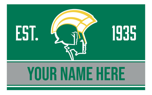 Personalized Customizable Norfolk State University Wood Sign with Frame Custom Name