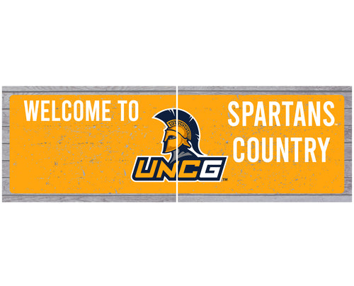 North Carolina Greensboro Spartans Wood Sign with Frame