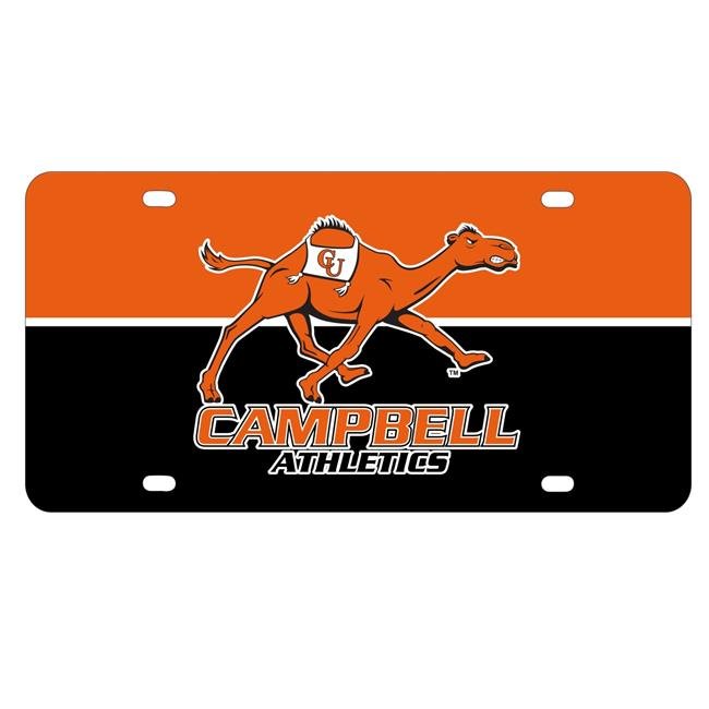 NCAA Campbell University Fighting Camels Metal License Plate - Lightweight, Sturdy & Versatile