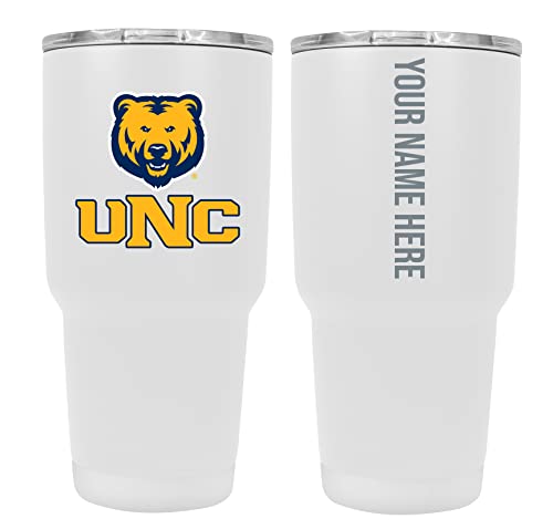 Custom Northern Colorado Bears White Insulated Tumbler - 24oz Engraved Stainless Steel Travel Mug