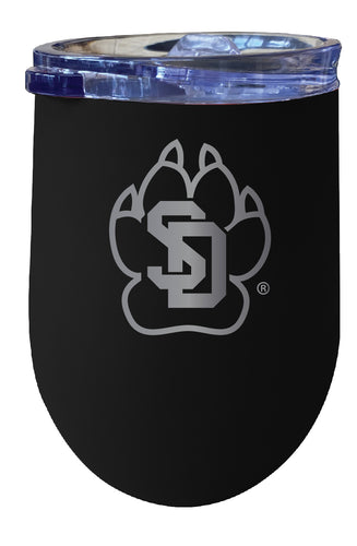 South Dakota Coyotes NCAA Laser-Etched Wine Tumbler - 12oz  Stainless Steel Insulated Cup