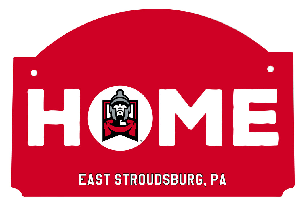 East Stroudsburg University Wood Sign with String