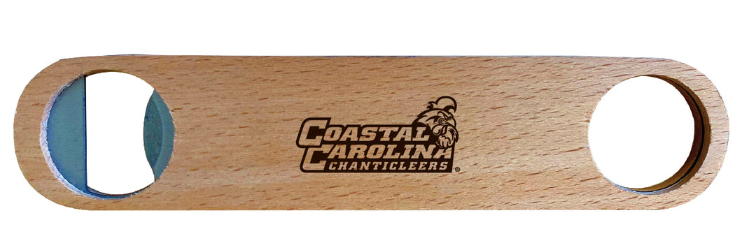 Coastal Carolina University NCAA Elegant Laser-Etched Wooden Bottle Opener - Collegiate Bar Accessory