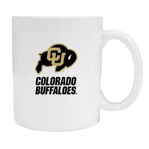 Colorado Buffaloes White Ceramic NCAA Fan Mug 2-Pack (White)