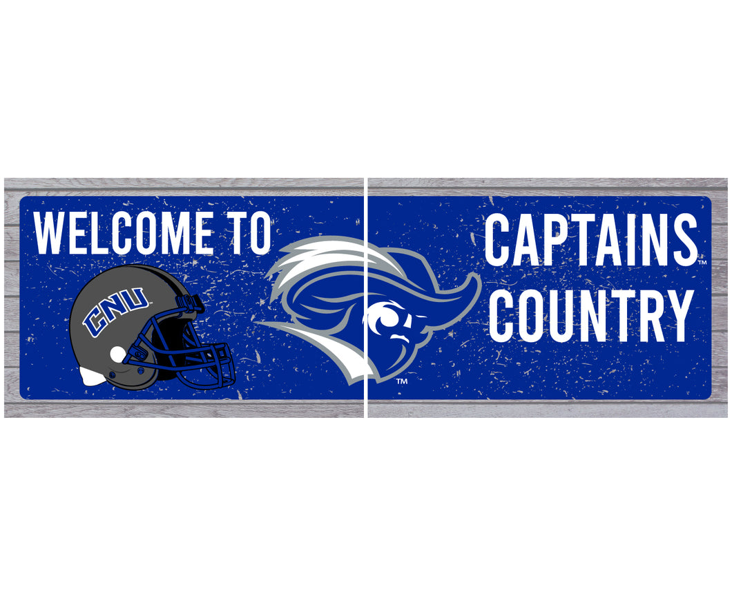 Christopher Newport Captains Wood Sign with Frame