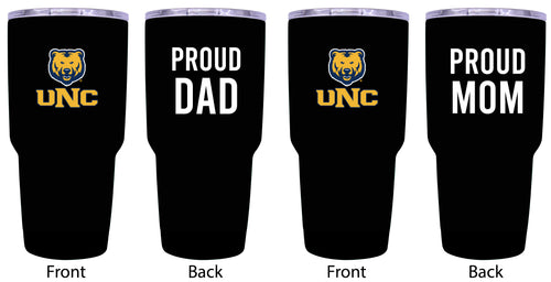 Northern Colorado Bears Proud Parent 24 oz Insulated Tumblers Set - Black, Mom & Dad Edition