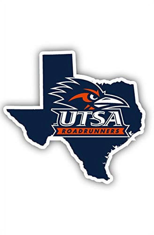 UTSA Road Runners 4-Inch State Shape NCAA Vinyl Decal Sticker for Fans, Students, and Alumni