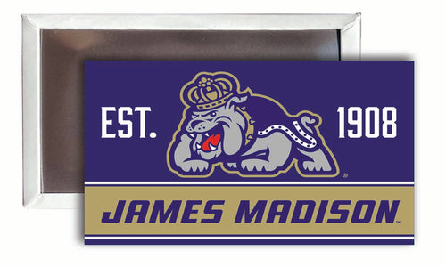 James Madison Dukes  2x3-Inch NCAA Vibrant Collegiate Fridge Magnet - Multi-Surface Team Pride Accessory Single Unit