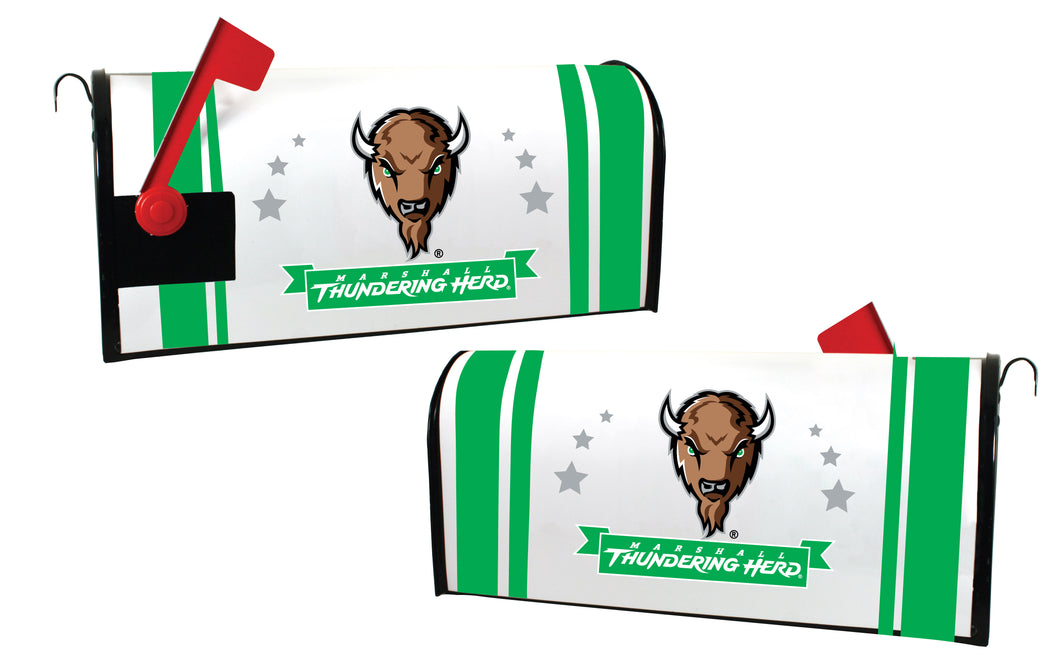 Marshall Thundering Herd NCAA Officially Licensed Mailbox Cover Logo and Stripe Design