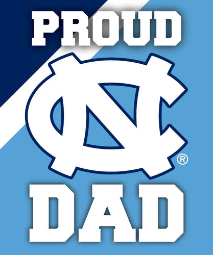 UNC Tar Heels 5x6-Inch Proud Dad NCAA - Durable School Spirit Vinyl Decal Perfect Gift for Dad