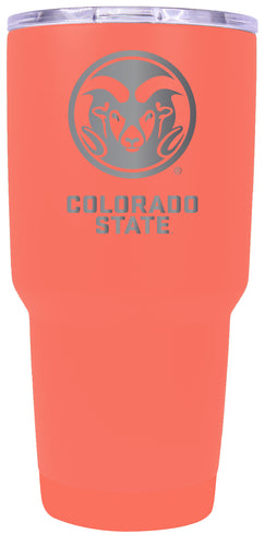 Colorado State Rams Premium Laser Engraved Tumbler - 24oz Stainless Steel Insulated Mug Choose Your Color.