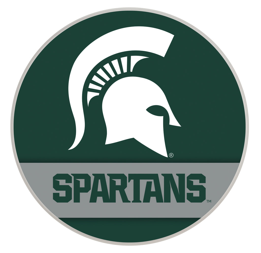 Michigan State Spartans Officially Licensed Paper Coasters (4-Pack) - Vibrant, Furniture-Safe Design