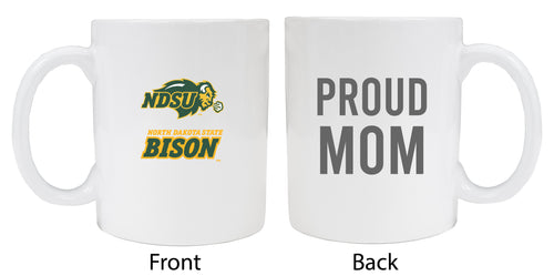 North Dakota State Bison Proud Mom Ceramic Coffee Mug - White (2 Pack)