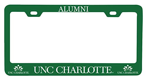 NCAA North Carolina Charlotte Forty-Niners Alumni License Plate Frame - Colorful Heavy Gauge Metal, Officially Licensed