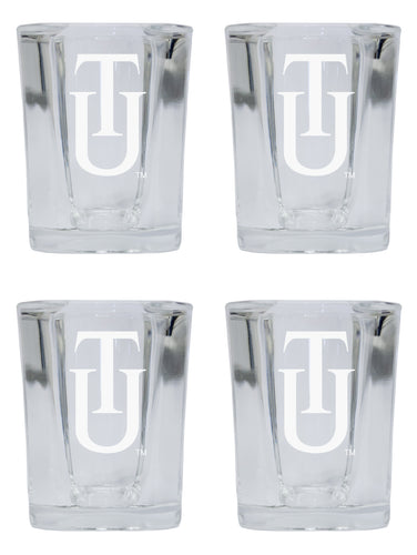 Tuskegee University NCAA Collector's Edition 2oz Square Shot Glass - Laser Etched Logo 4-Pack