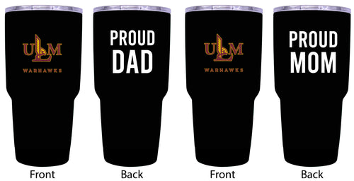 University of Louisiana Monroe Proud Parent 24 oz Insulated Tumblers Set - Black, Mom & Dad Edition