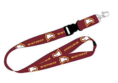 Ultimate Sports Fan Lanyard -  Winthrop University Spirit, Durable Polyester, Quick-Release Buckle & Heavy-Duty Clasp