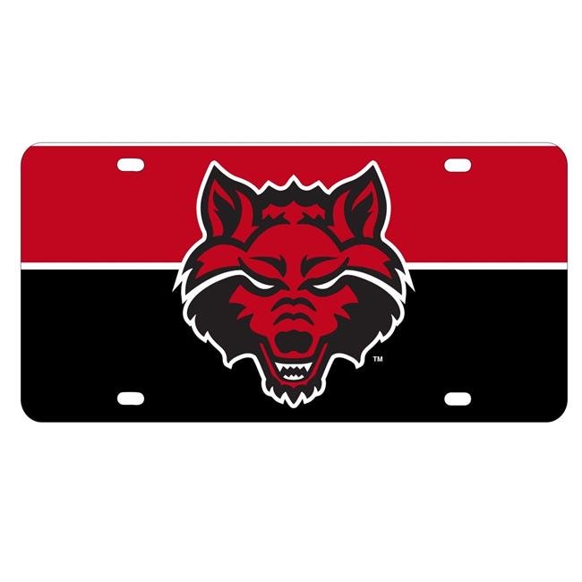 NCAA Arkansas State Metal License Plate - Lightweight, Sturdy & Versatile