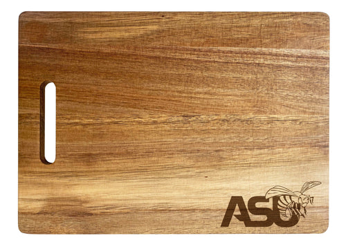 Alabama State University Classic Acacia Wood Cutting Board - Small Corner Logo