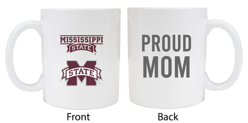 Mississippi State Bulldogs Proud Mom Ceramic Coffee Mug - White (2 Pack)