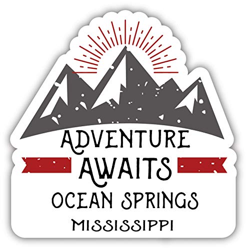 Ocean Springs Mississippi Souvenir Decorative Stickers (Choose theme and size)