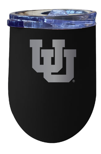 Utah Utes NCAA Laser-Etched Wine Tumbler - 12oz  Stainless Steel Insulated Cup