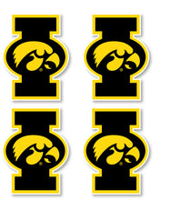 Load image into Gallery viewer, Iowa Hawkeyes 2-Inch Mascot Logo NCAA Vinyl Decal Sticker for Fans, Students, and Alumni
