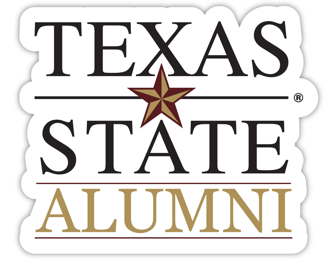 Texas State Bobcats 4-Inch Alumni NCAA Vinyl Sticker - Durable School Spirit Decal