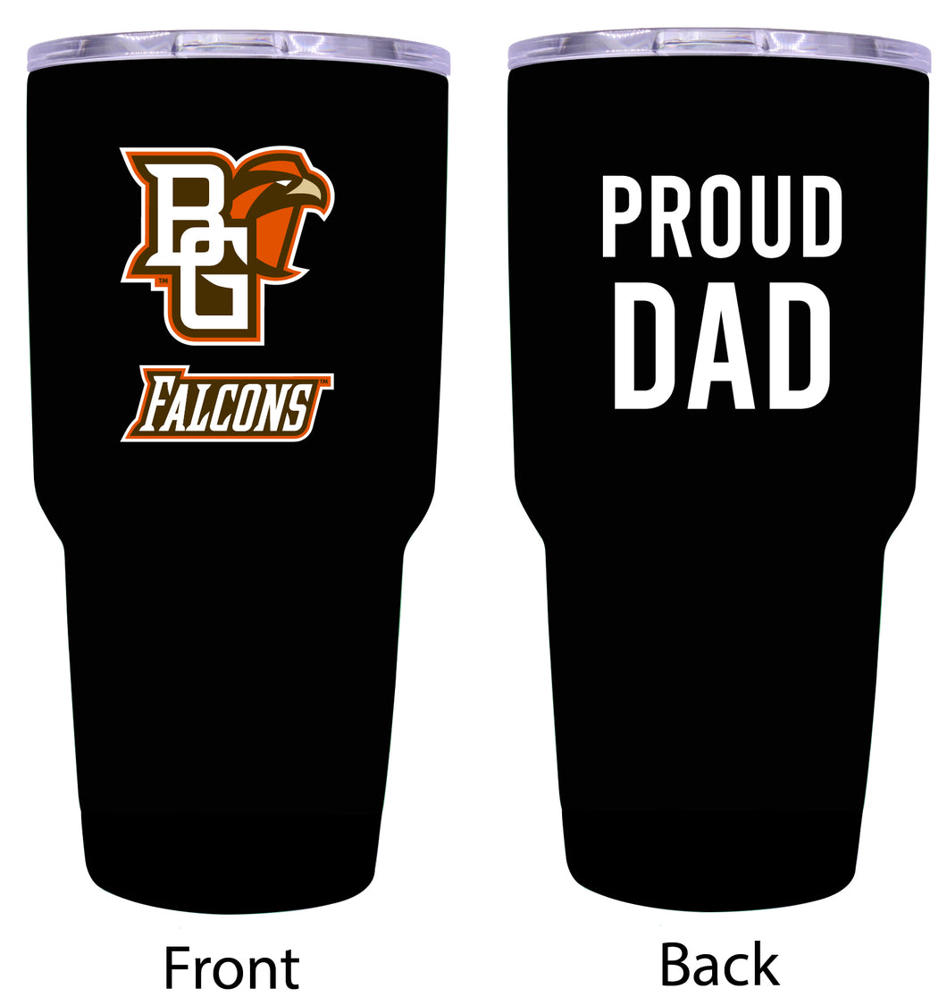 Bowling Green Falcons Proud Dad 24 oz Insulated Stainless Steel Tumbler Black