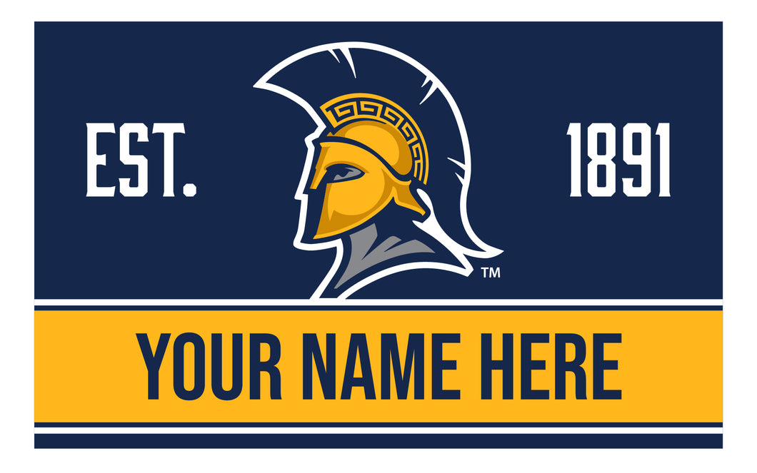 Personalized Customizable North Carolina Greensboro Spartans Wood Sign with Frame Custom Name