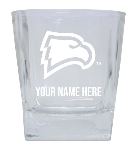 Winthrop University NCAA Spirit Elegance - 5 ozPersonalized With Custom Name Etched Shooter Glass Tumbler 2-Pack