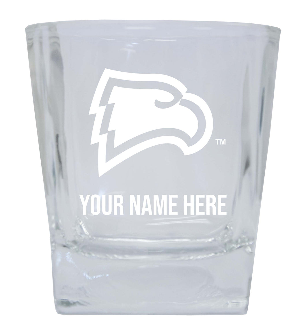 Winthrop University NCAA Spirit Elegance - 5 ozPersonalized With Custom Name Etched Shooter Glass Tumbler 2-Pack