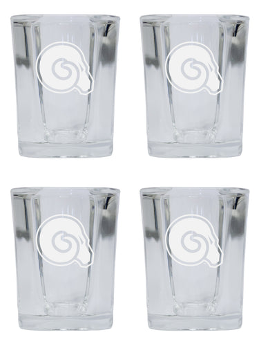 Albany State University NCAA Collector's Edition 2oz Square Shot Glass - Laser Etched Logo 4-Pack