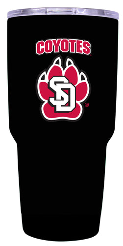 South Dakota Coyotes Mascot Logo Tumbler - 24oz Color-Choice Insulated Stainless Steel Mug