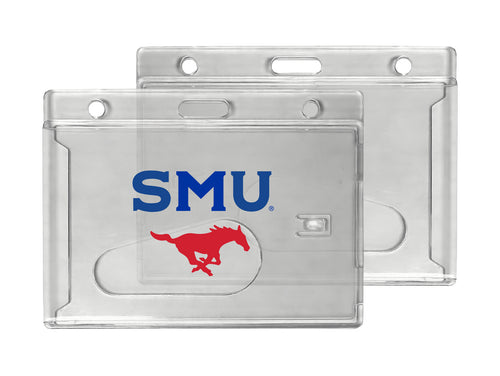 Southern Methodist University Officially Licensed Clear View ID Holder - Collegiate Badge Protection