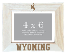 Load image into Gallery viewer, University of Wyoming Wooden Photo Frame - Customizable 4 x 6 Inch - Elegant Matted Display for Memories
